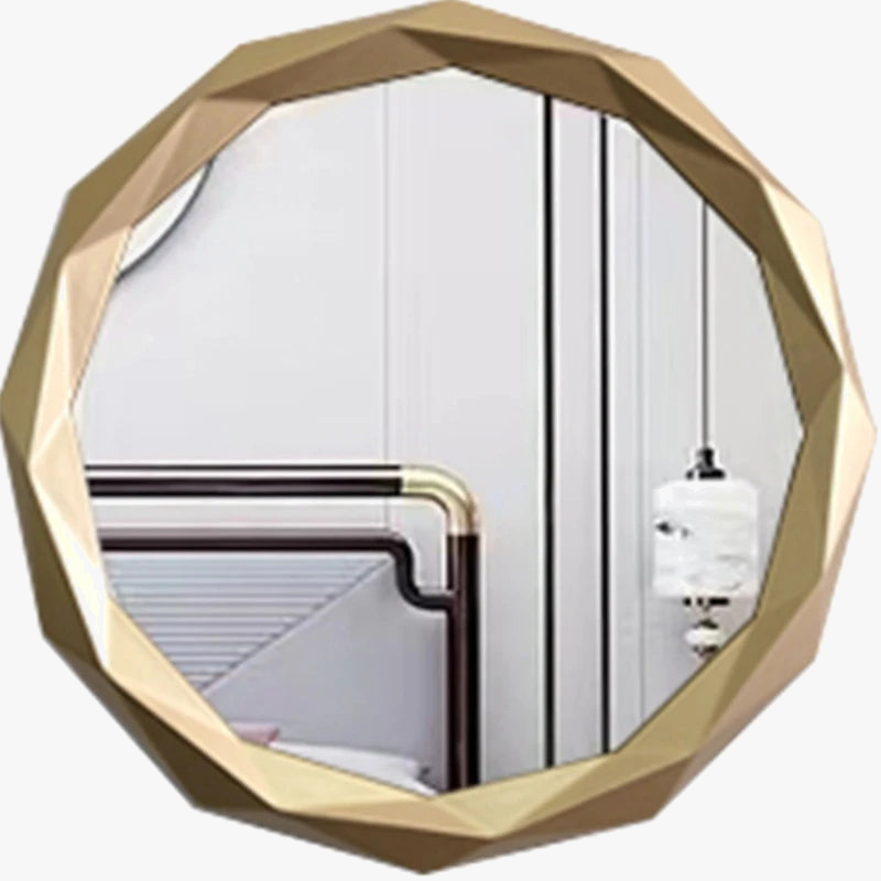Round decorative mirrors for makeup and interior decoration