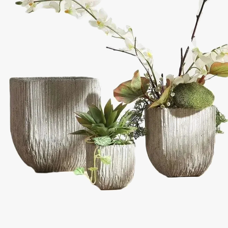 Creative mold for clay and silicone flower pots