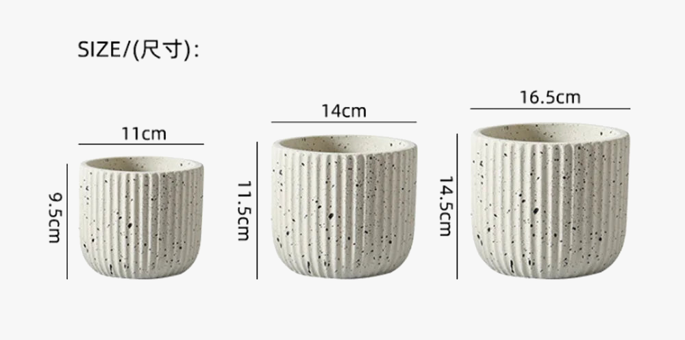 Silicone mold for vertical concrete flower pot design - view 6