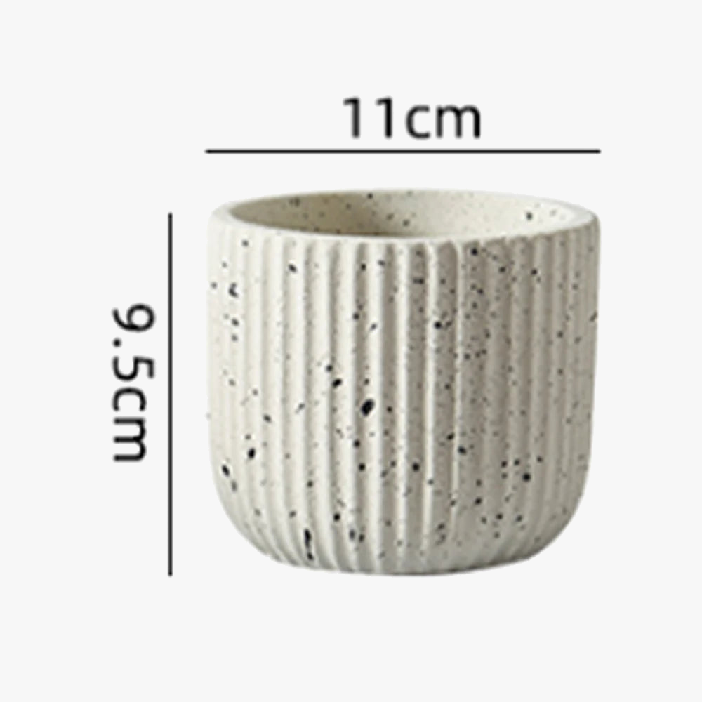 Silicone mold for vertical concrete flower pot design - view 7