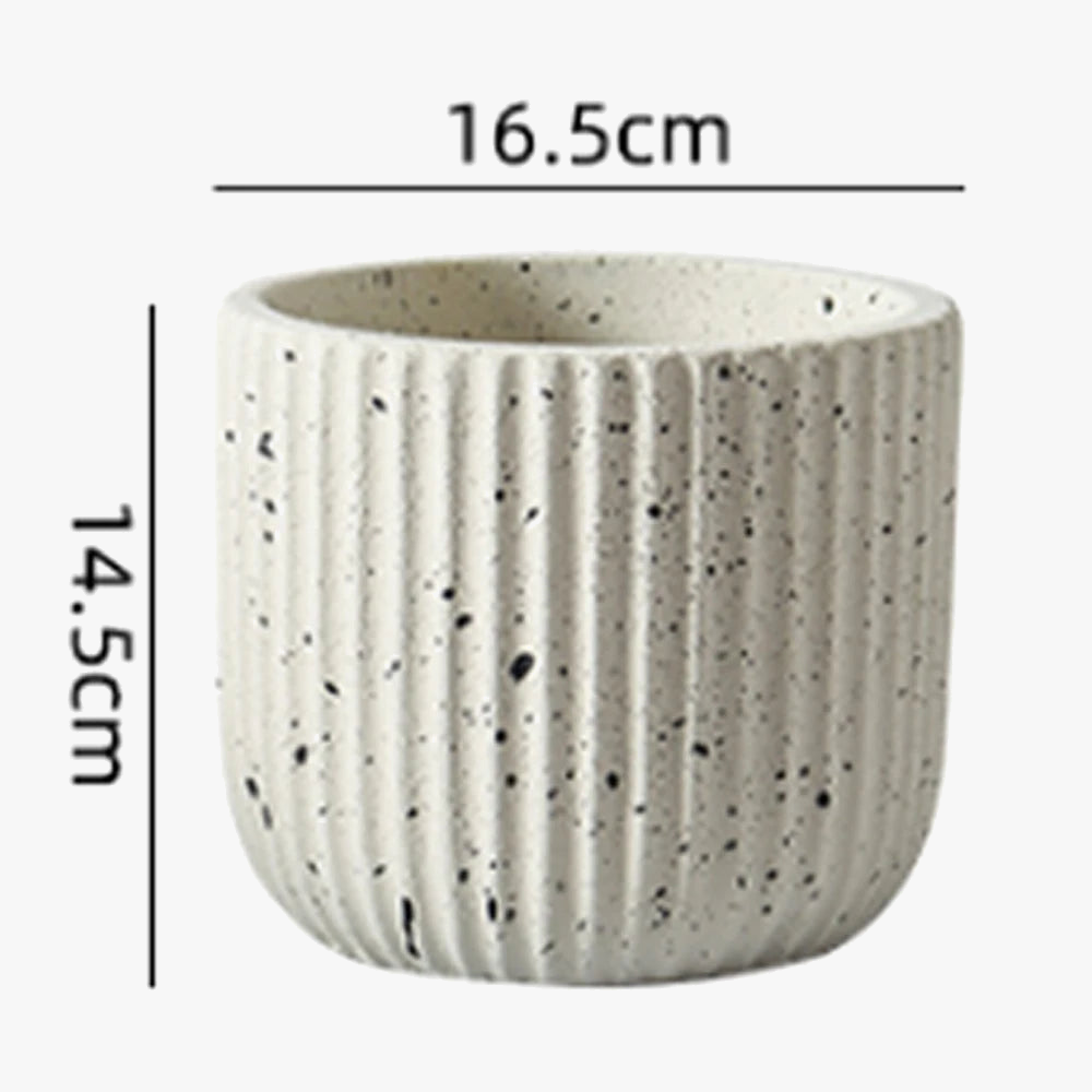 Silicone mold for vertical concrete flower pot design - view 8