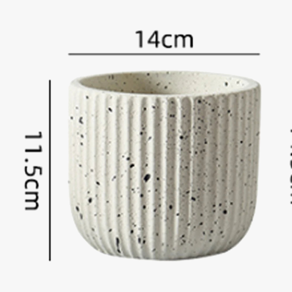 Silicone mold for vertical concrete flower pot design - view 9