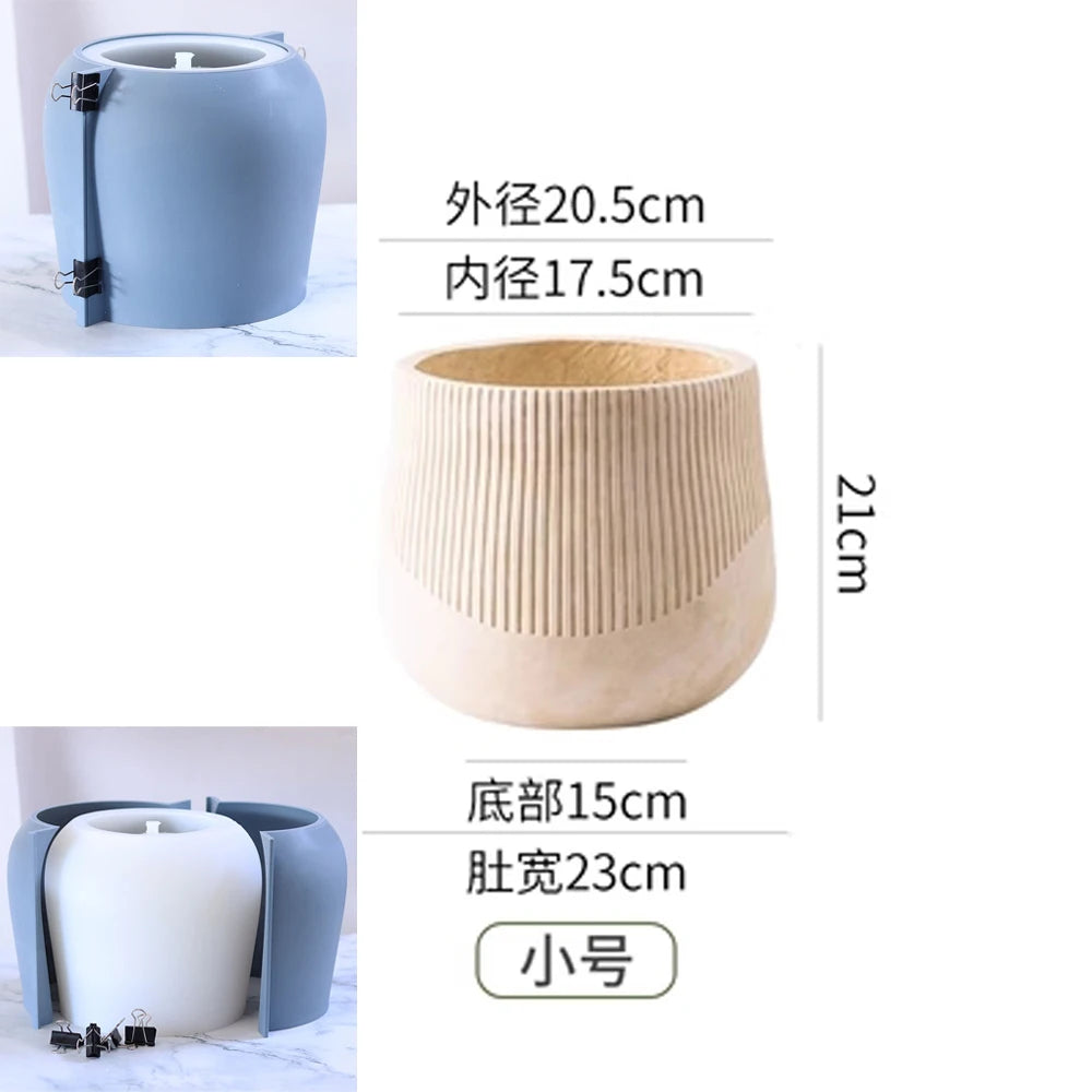 Silicone Mold for Concrete Planters, 20.5 cm or 30.5 cm - view 8