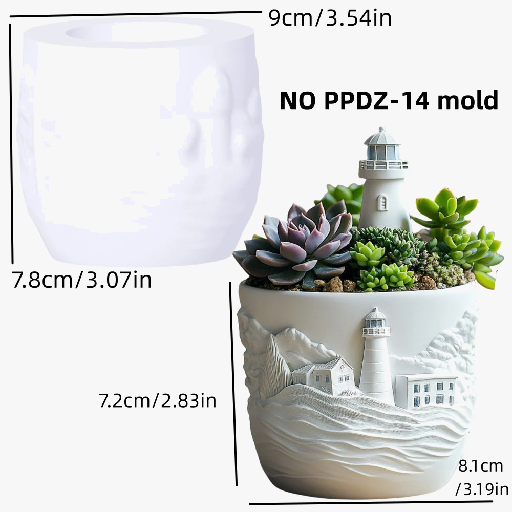 Silicone mould for flower pot and decorative storage - view 6