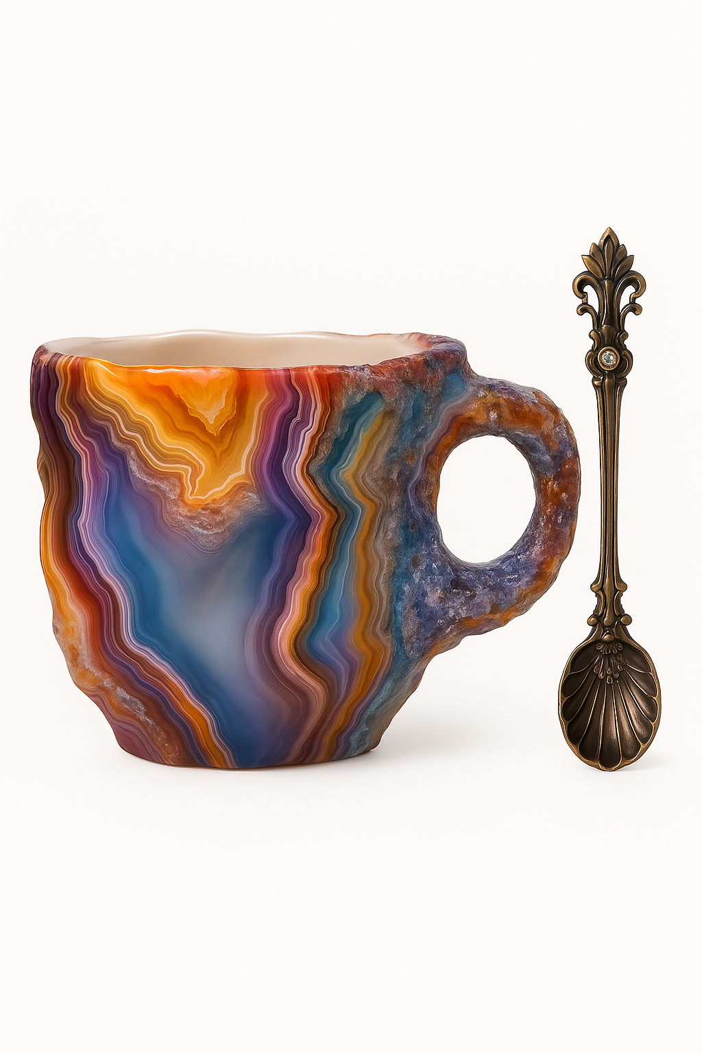 Coffee mug crystal effect stylish home design