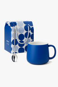 Ceramic mug 500ml with spoon pattern splashing