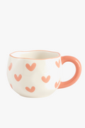 Ceramic mug Korean style plucked shape craft