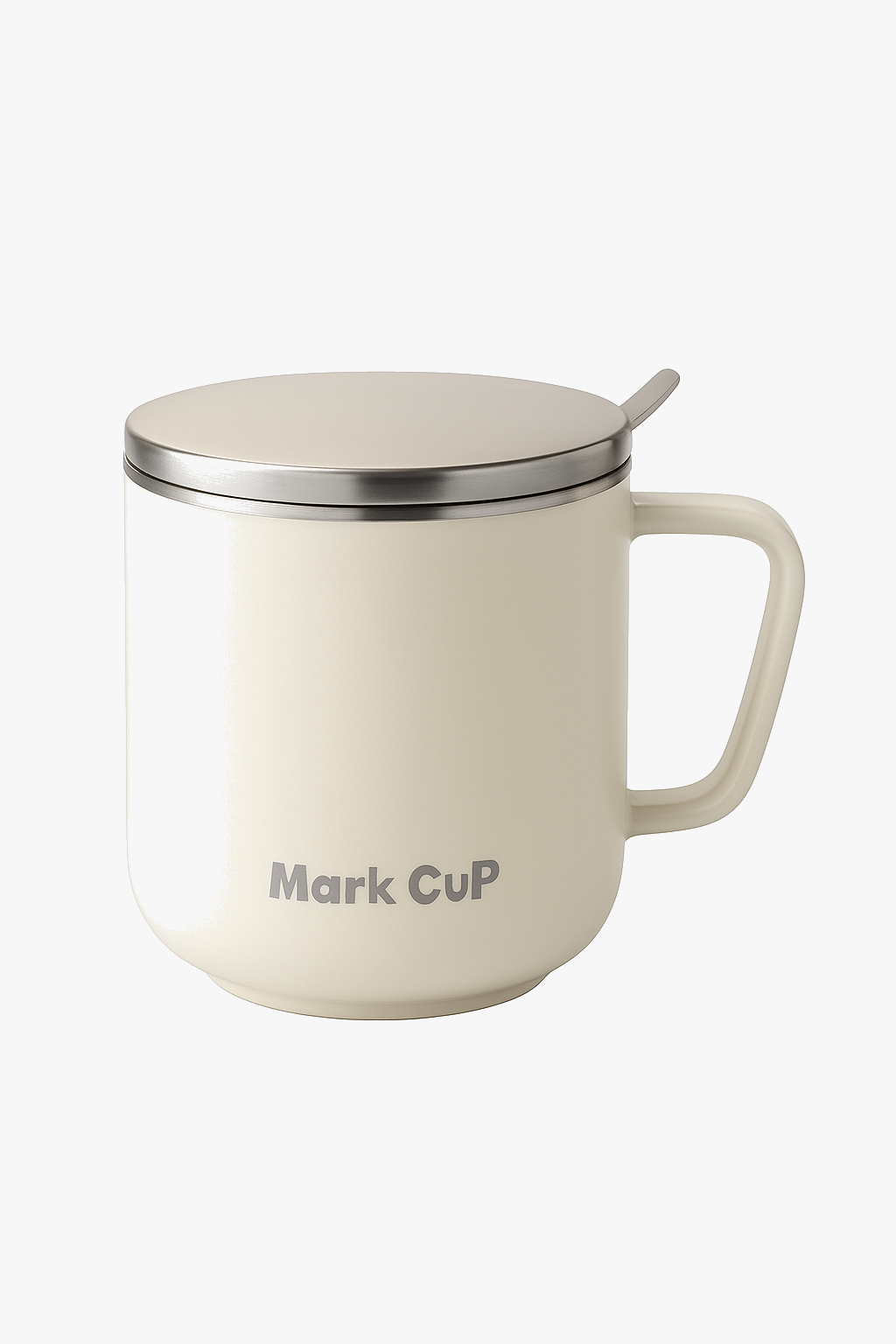 Coffee mug stainless steel 400ml with waterproof lid