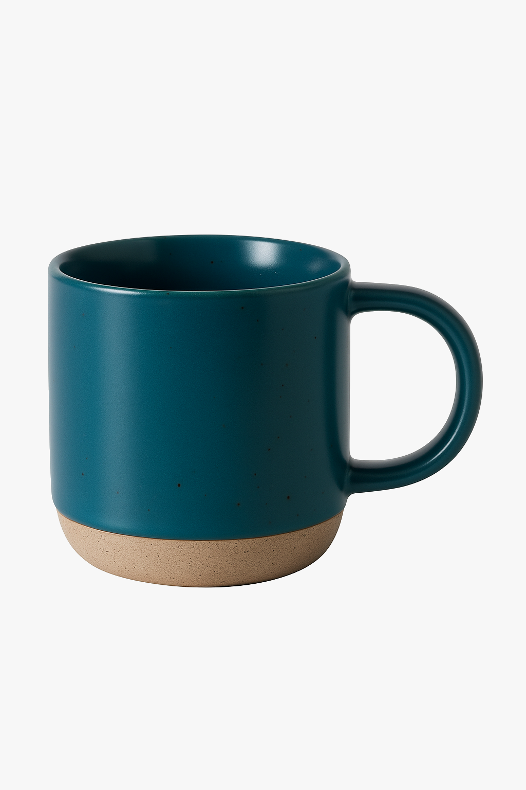 Speckled Ceramic Mug with Retro Handle Design, 150ml