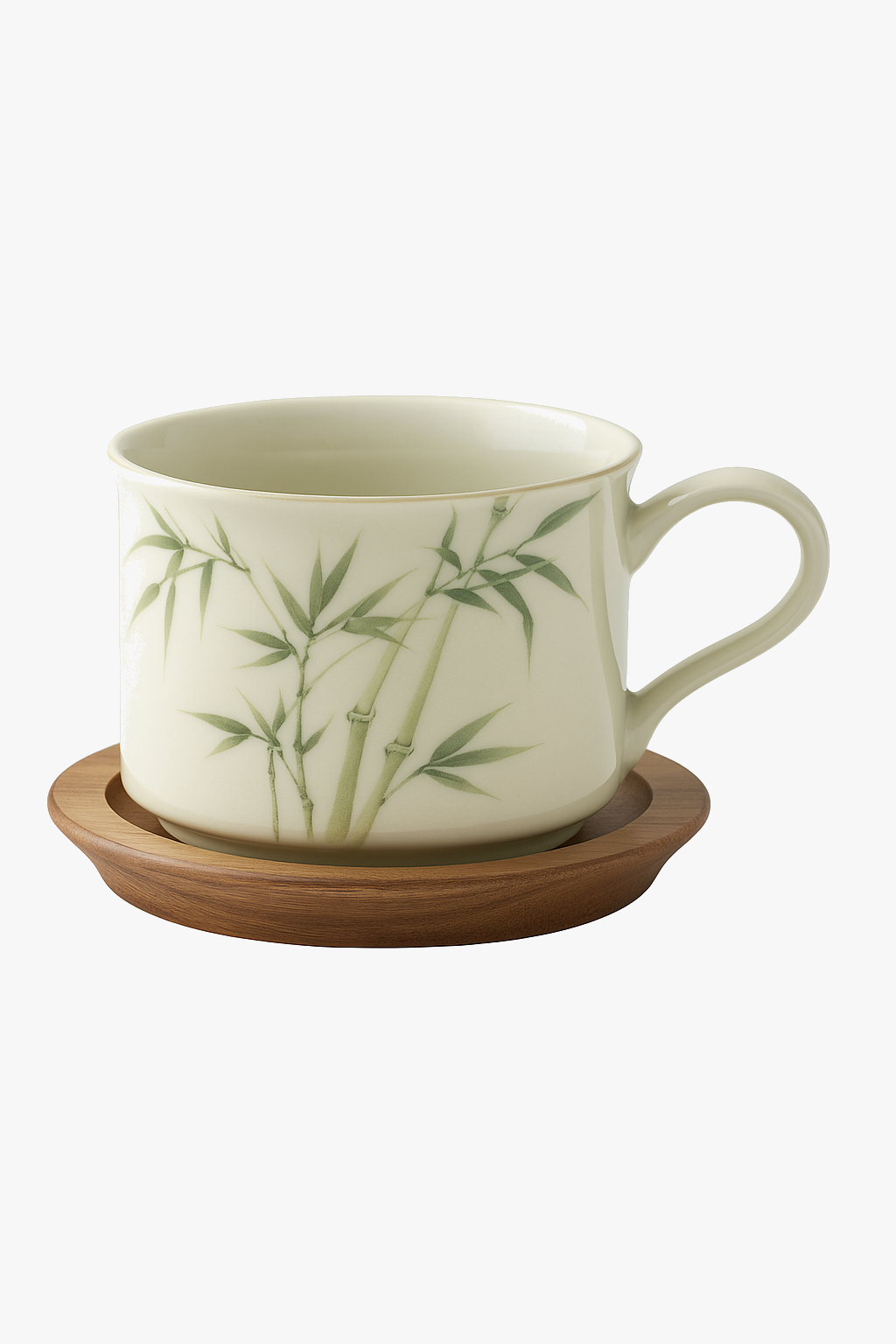 Chinese style porcelain mug with spoon