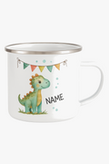 Custom kid mug animal pattern cup enamel handle