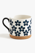 Retro Japanese Cherry Blossom Ceramic Mug, Hand-Painted, 450ml