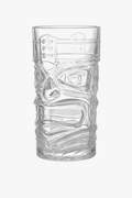 Tiki Mug in Transparent Glass, Modern Cocktail Design