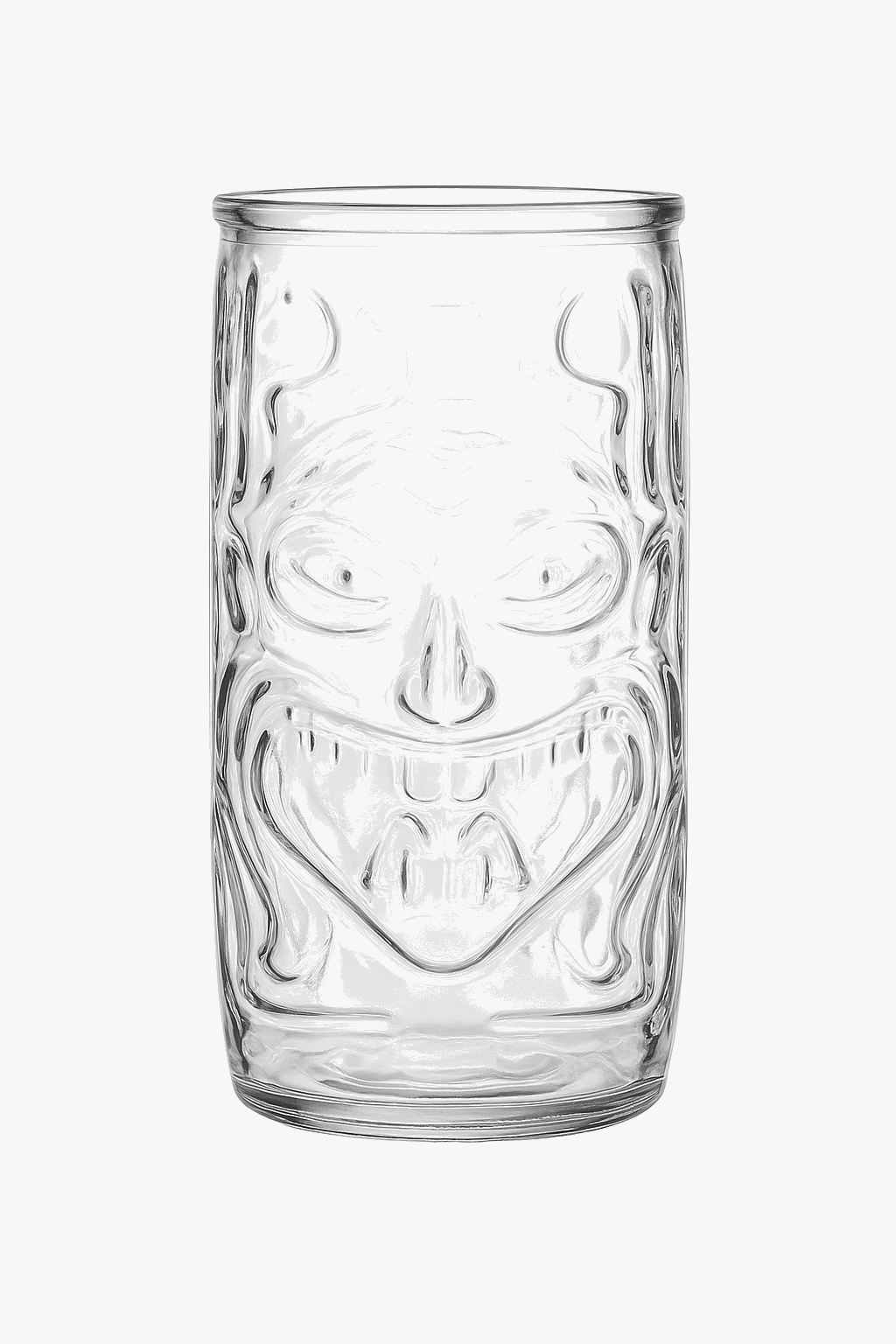 Tiki Mug in Transparent Glass for Everyday Fresh Drinks