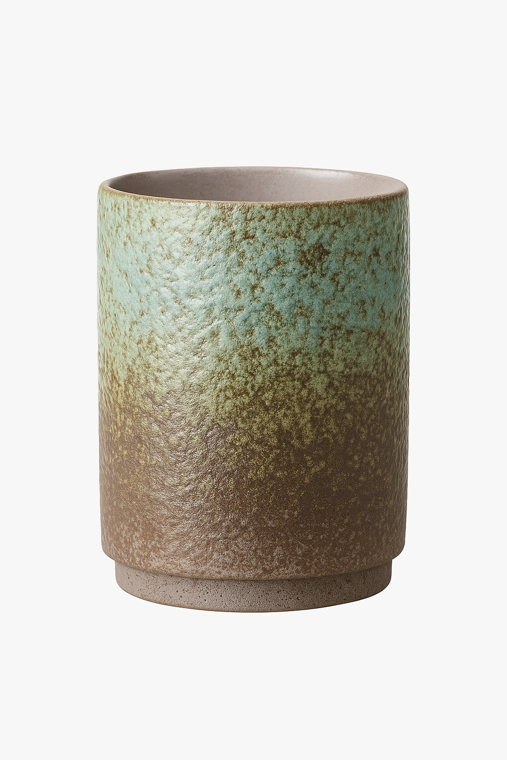 Vintage mug in Chinese ceramic style rustic artisanal