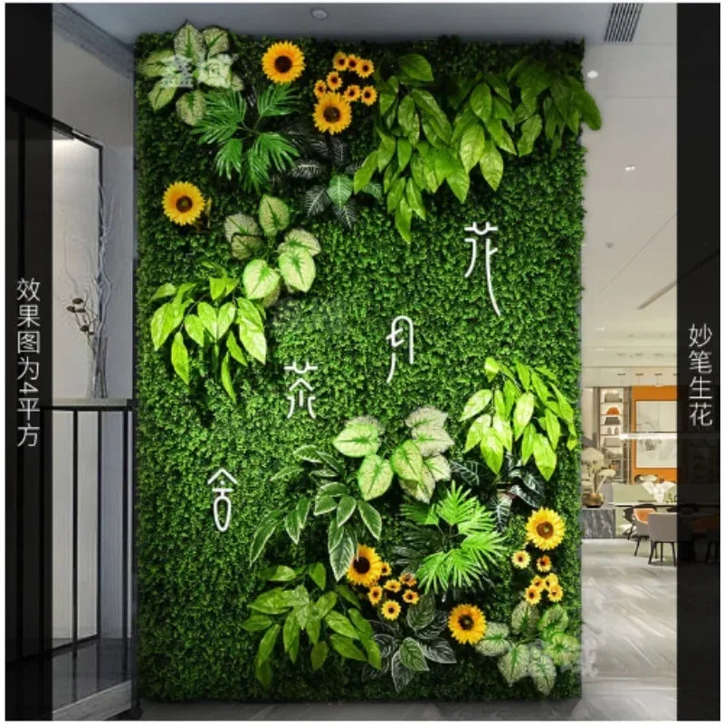 Artificial vegetable wall for outdoor decoration and landscaping