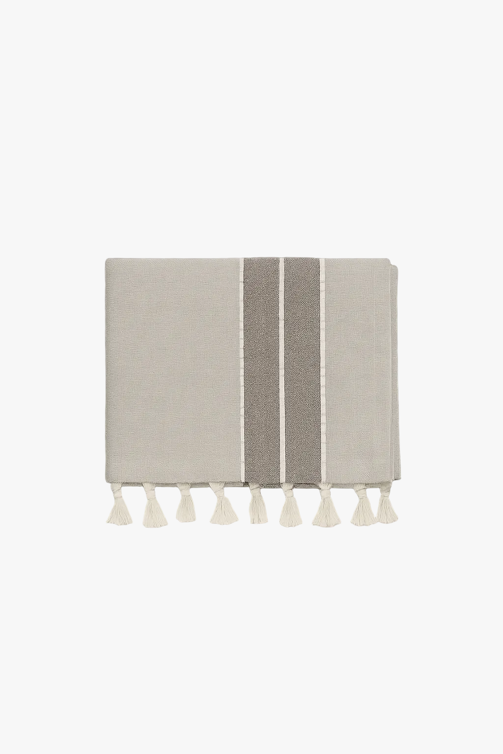 Cotton tablecloth waterproof style country-style stripes pom-poms
