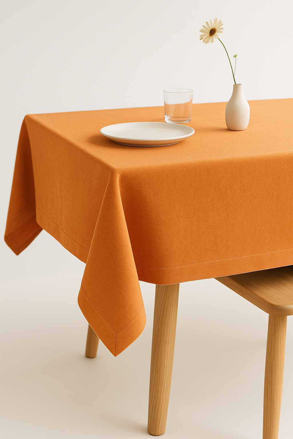 Refined Natural Style Waterproof Cotton and Linen Tablecloth - view 2
