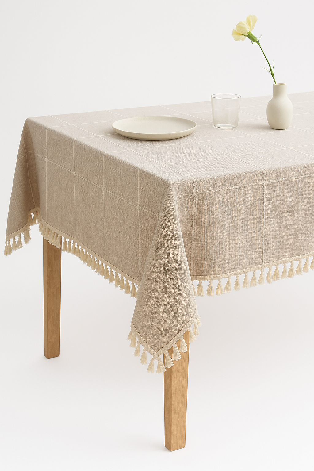 Waterproof striped tablecloth modern style dining table - view 2