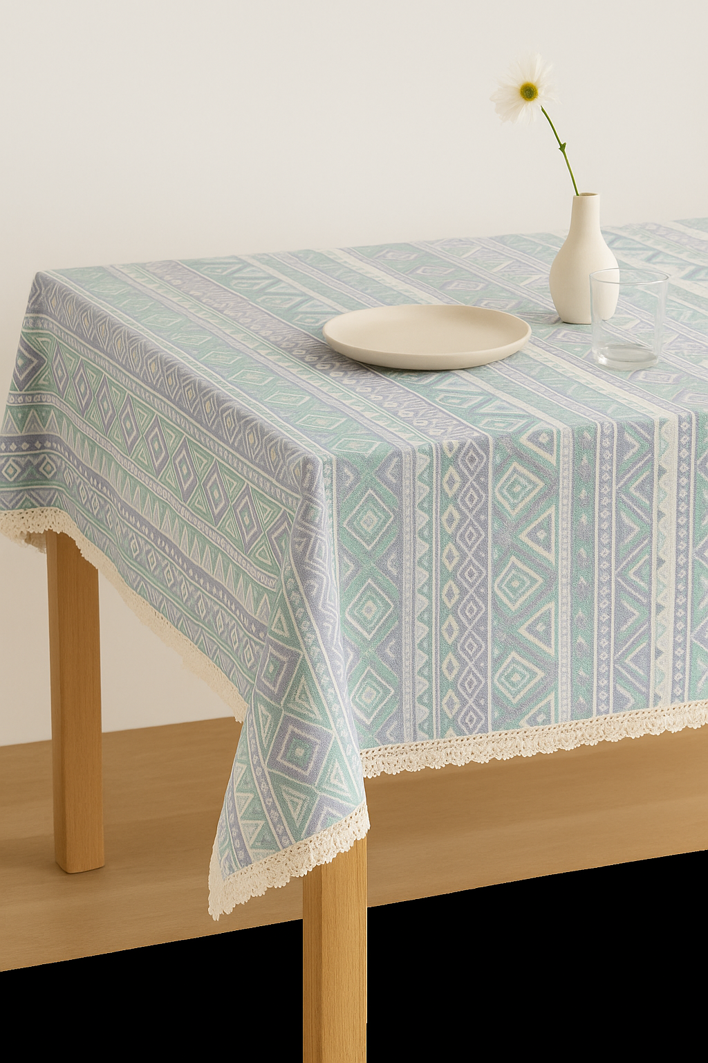 Lace napper jacquard epaisse style bohemian home kitchen - view 2