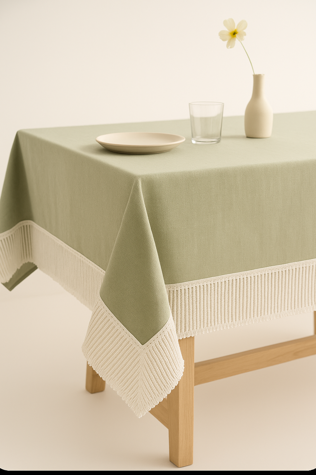 French Lace Tablecloth with Meteor Rain Pattern for Daily Dining - view 2