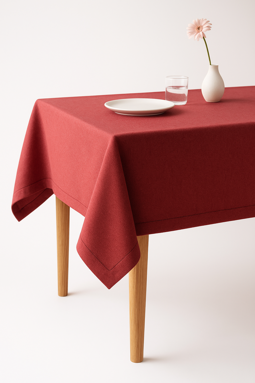 Natural style cotton linen waterproof tablecloth for meals - view 2