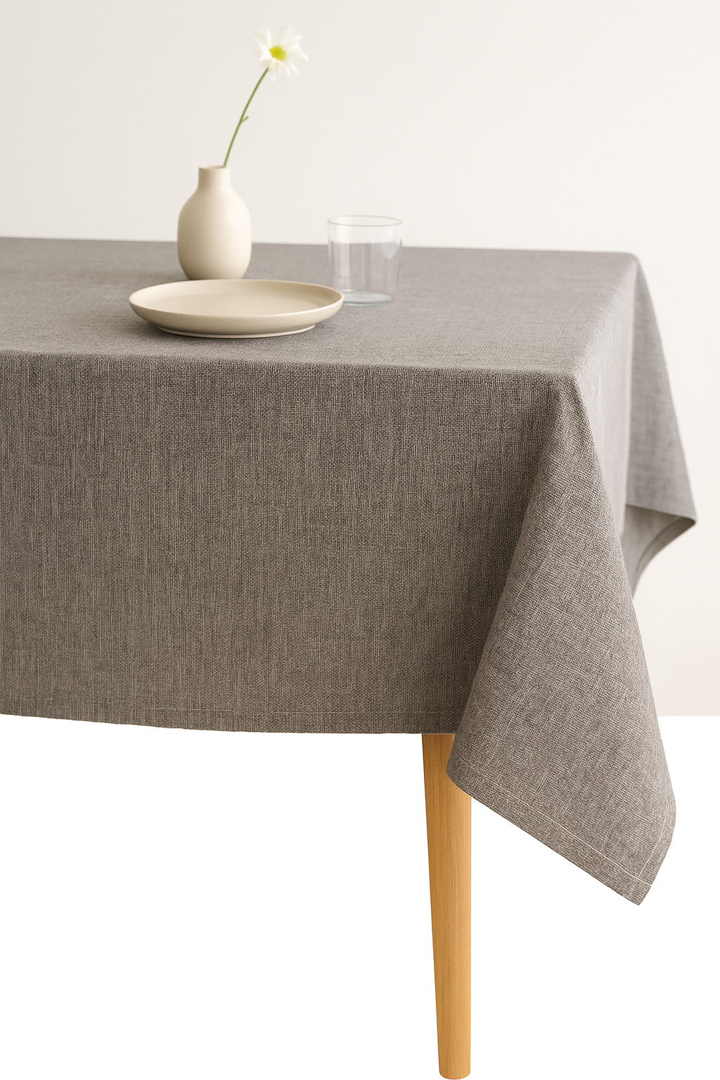 Waterproof fabric tablecloth country style anti stains infrossable - view 2
