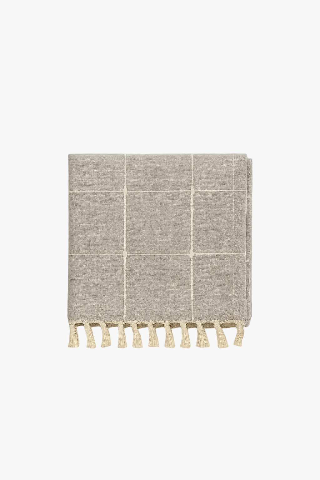 Modern striped table top polyester cotton