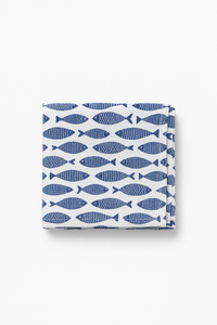 Tablet fish pattern marine style cotton polyester meal family