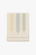 Rustic tablecloth embroidered pattern waterproof coffee leaves