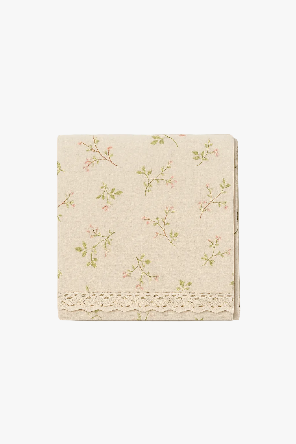 Country style tablecloth with puppy lace daisy pattern