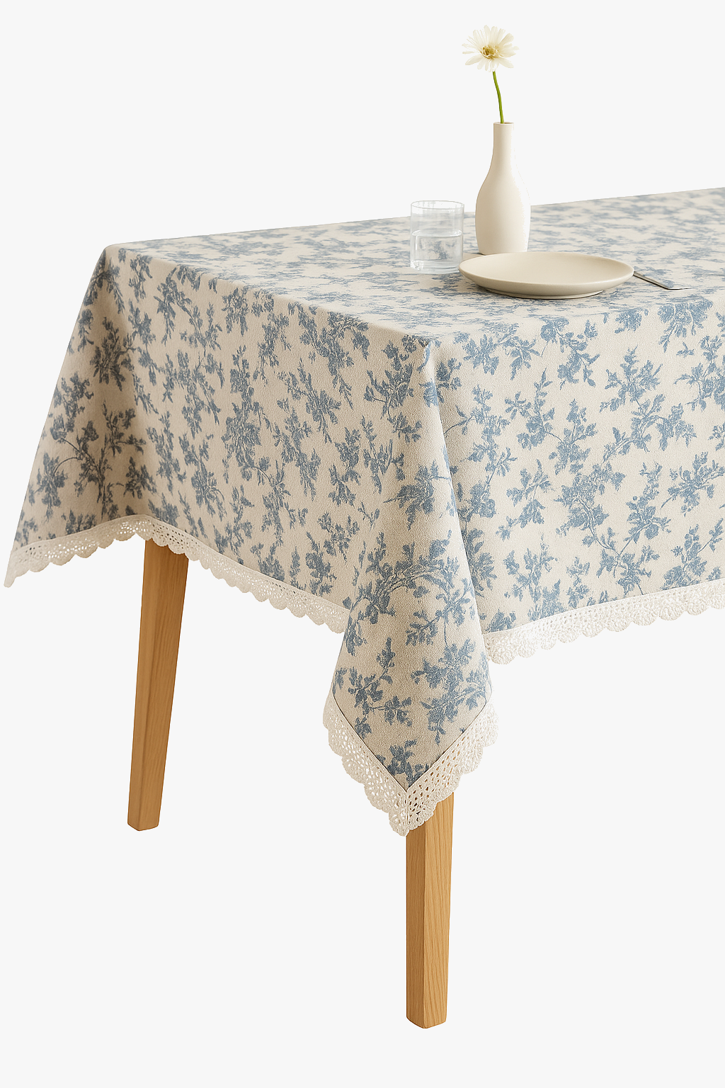 Tabletop style fieldter lace daisy pom-poms decoration table - view 2