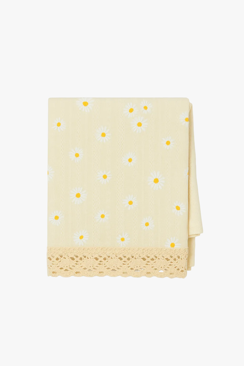 Tabletop style fieldter lace daisy pom-poms table room