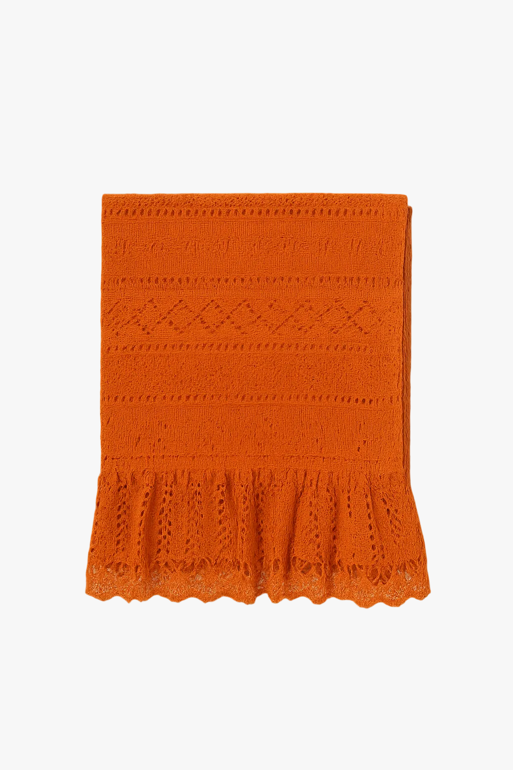 Table vintage jacquard lace border Nordic style