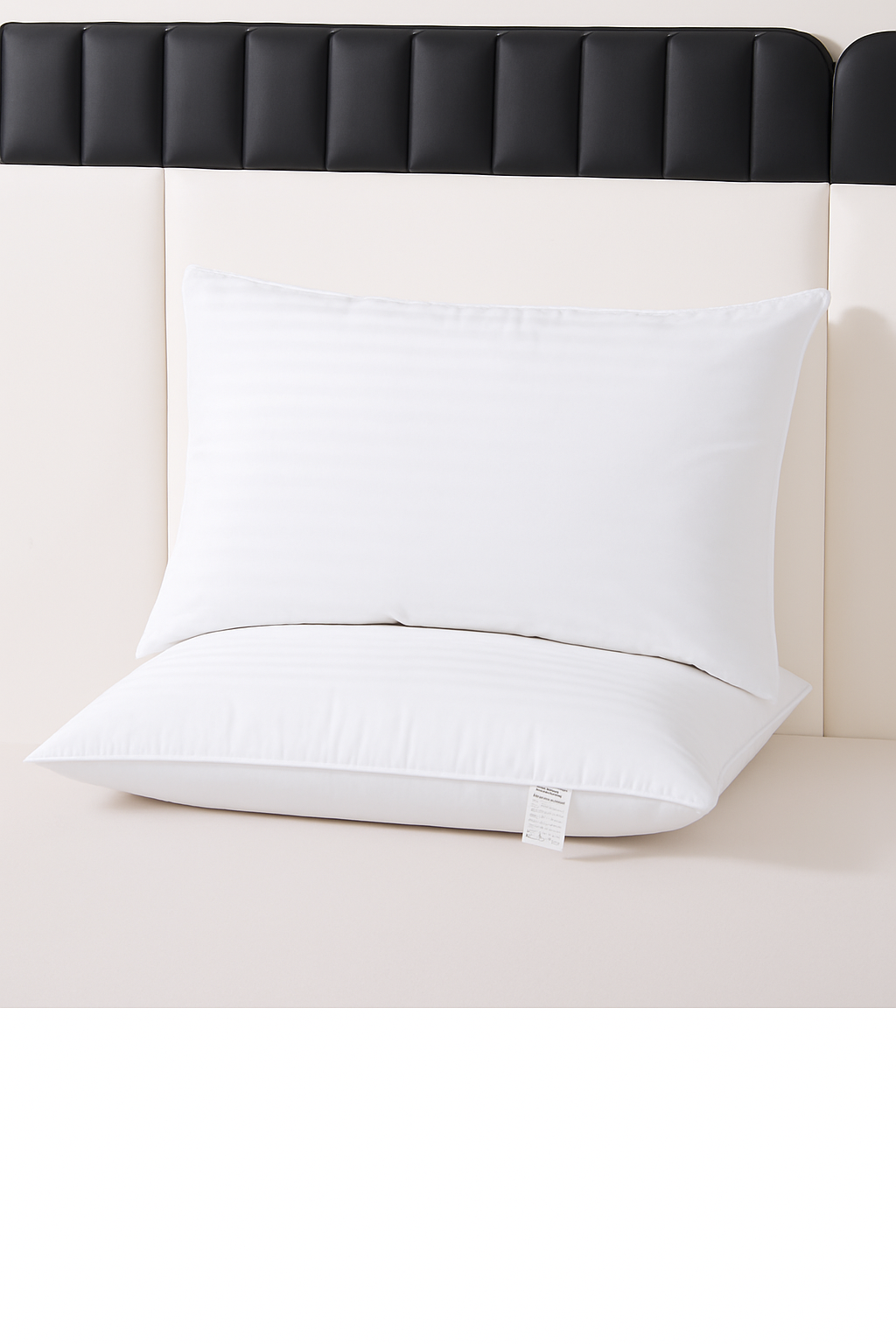 White down pillow and flame-resistant goose feathers 100 cotton - view 6