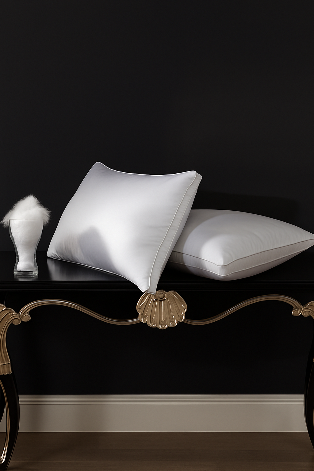 Hypoallergenic goose down pillow with 1200 wire cover - view 3