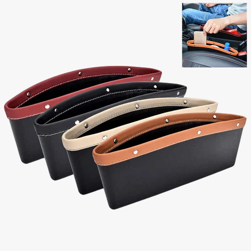 Multifunctional car organizer with cup holder and storage