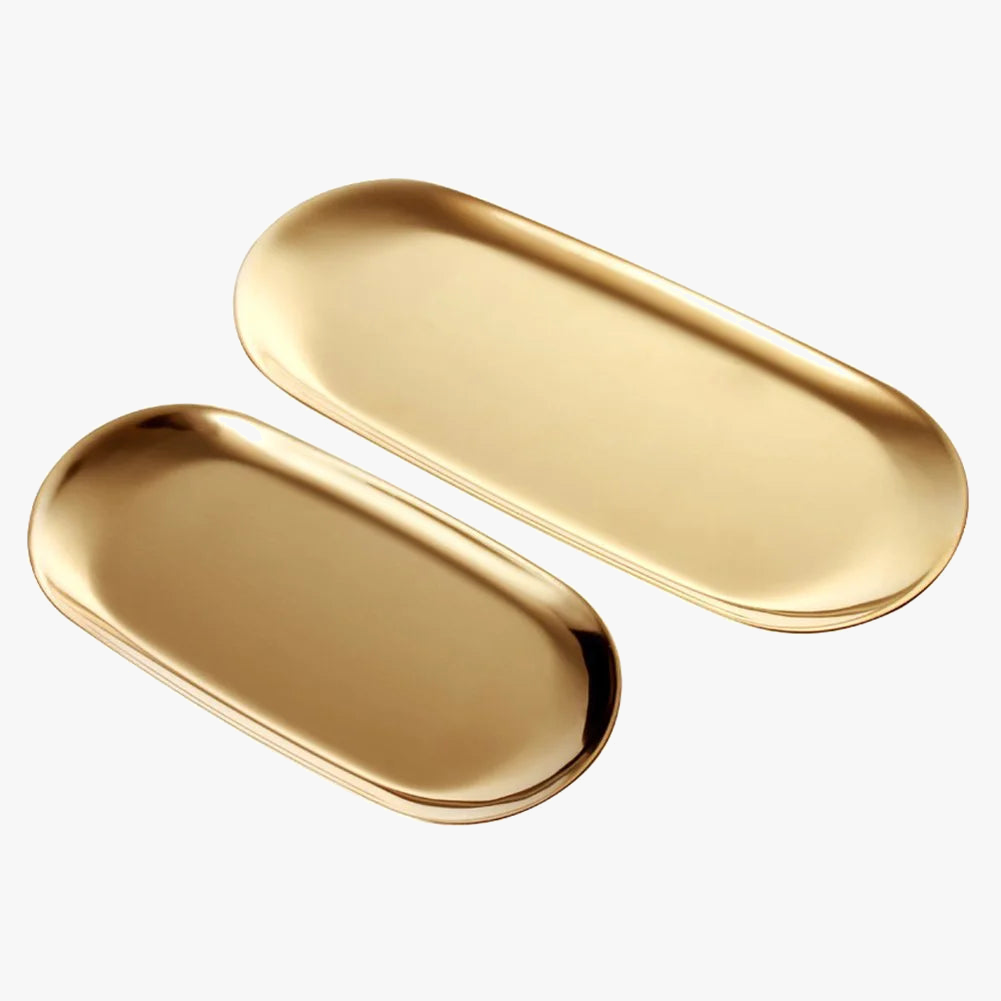 Gold metal organizer for jewelry fruits and various accessories