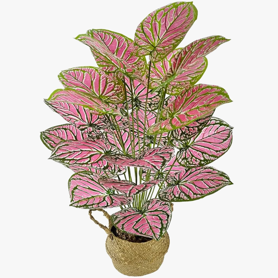 Artificial leaf ornament for interior decoration and garden