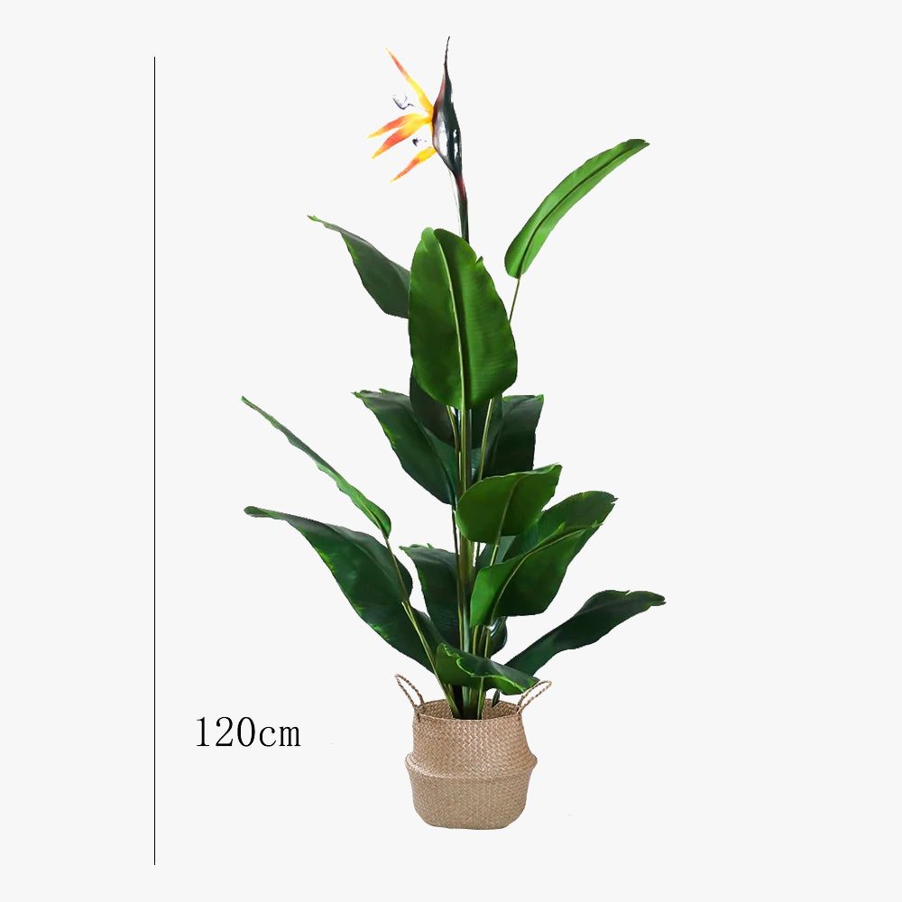 Artificial palm with pot and large leaves for interior and exterior decoration - view 7