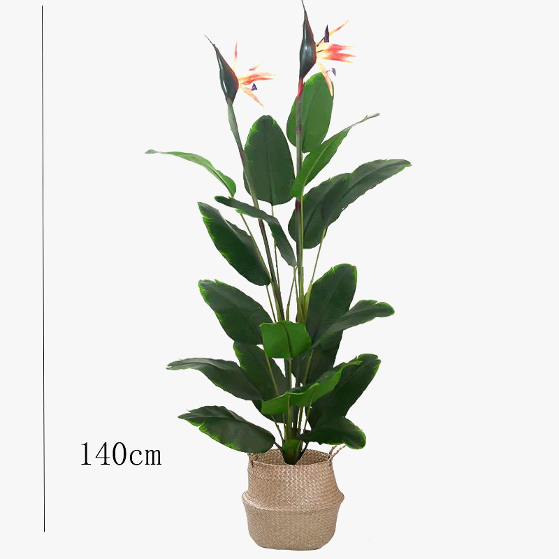 Artificial palm with pot and large leaves for interior and exterior decoration - view 8