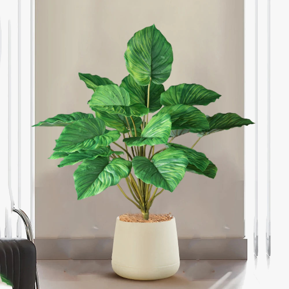 Artificial palm large plants monstera decorations for interior and events - view 3