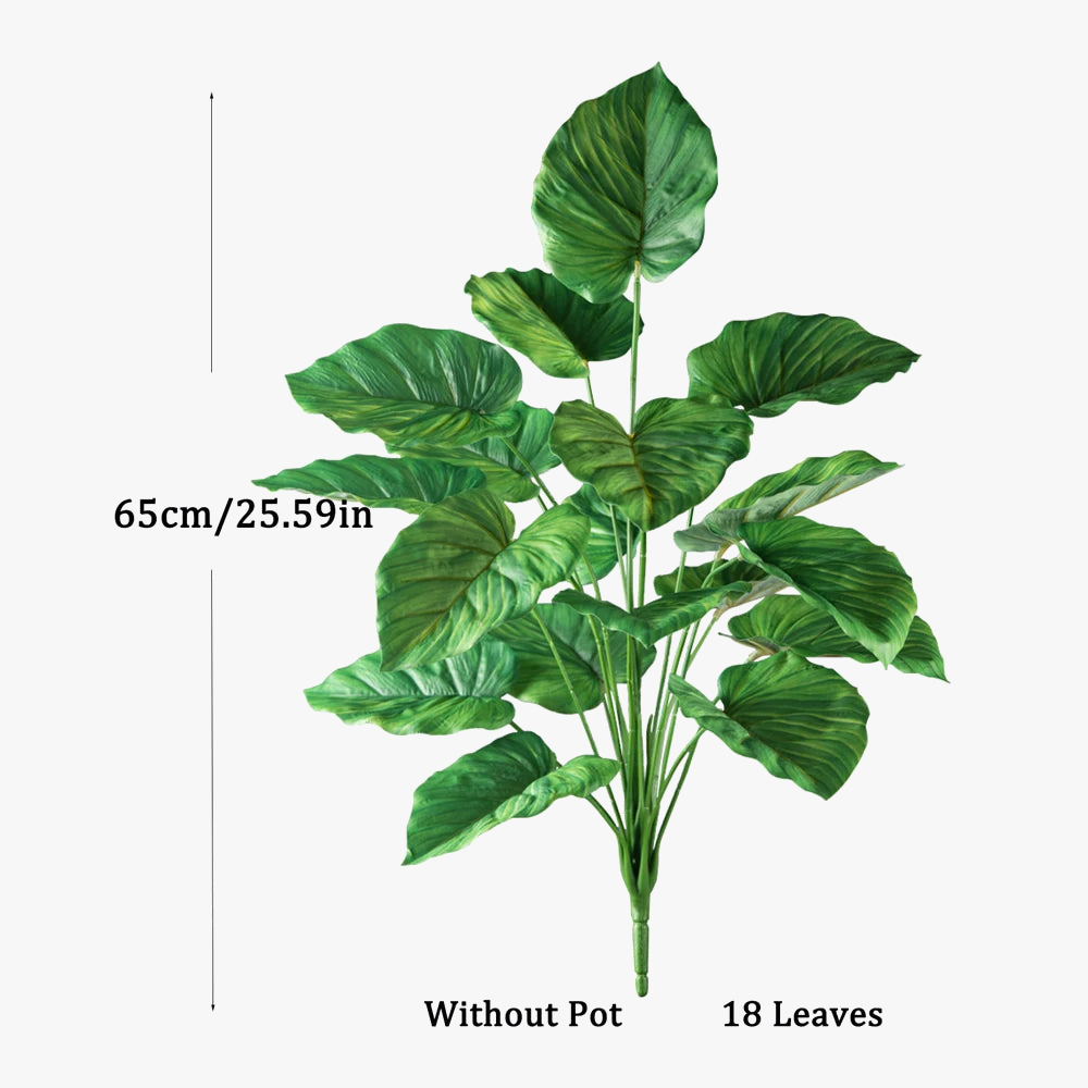 Artificial palm large plants monstera decorations for interior and events - view 8