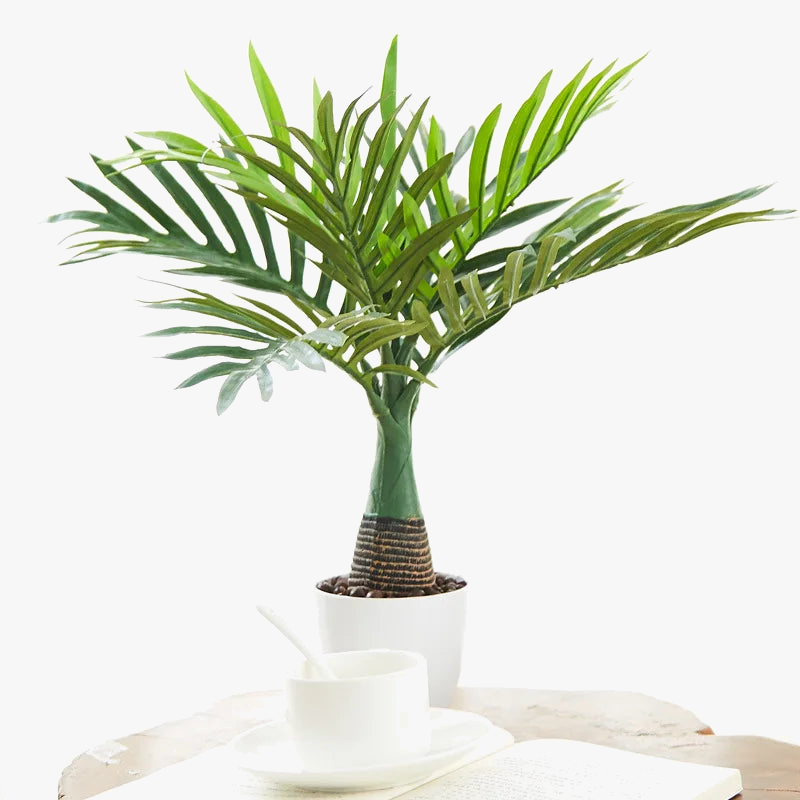Tropical monstera artificial palm for indoor pot decoration - view 3