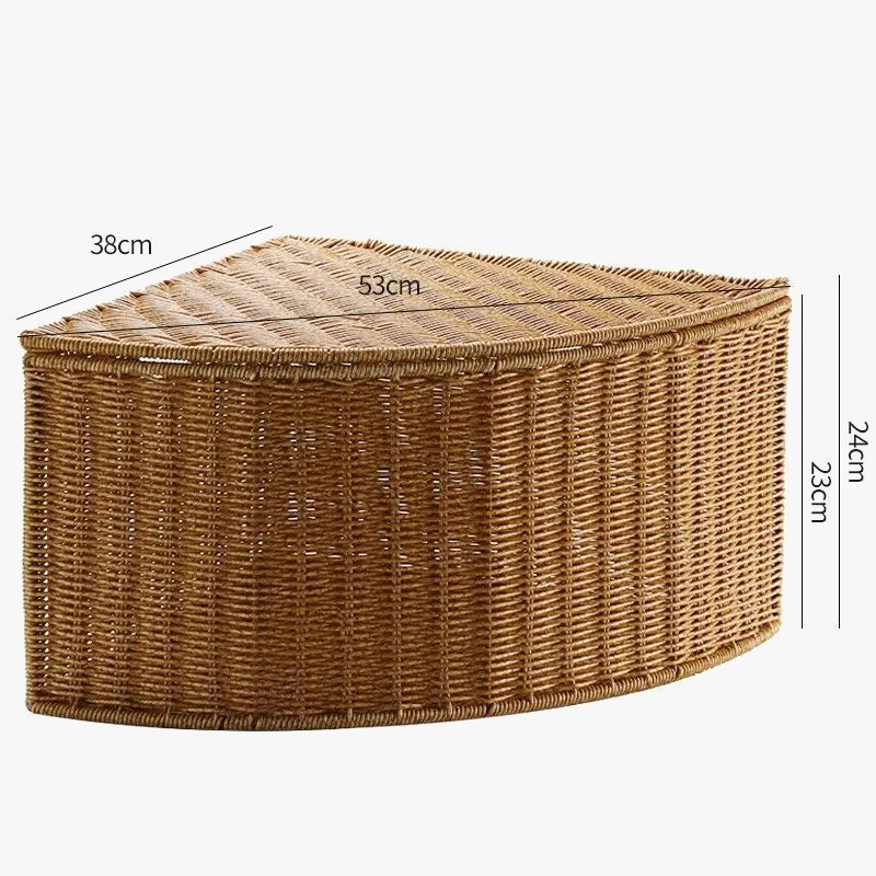 Woven dangle basket for linen and home storage - view 7