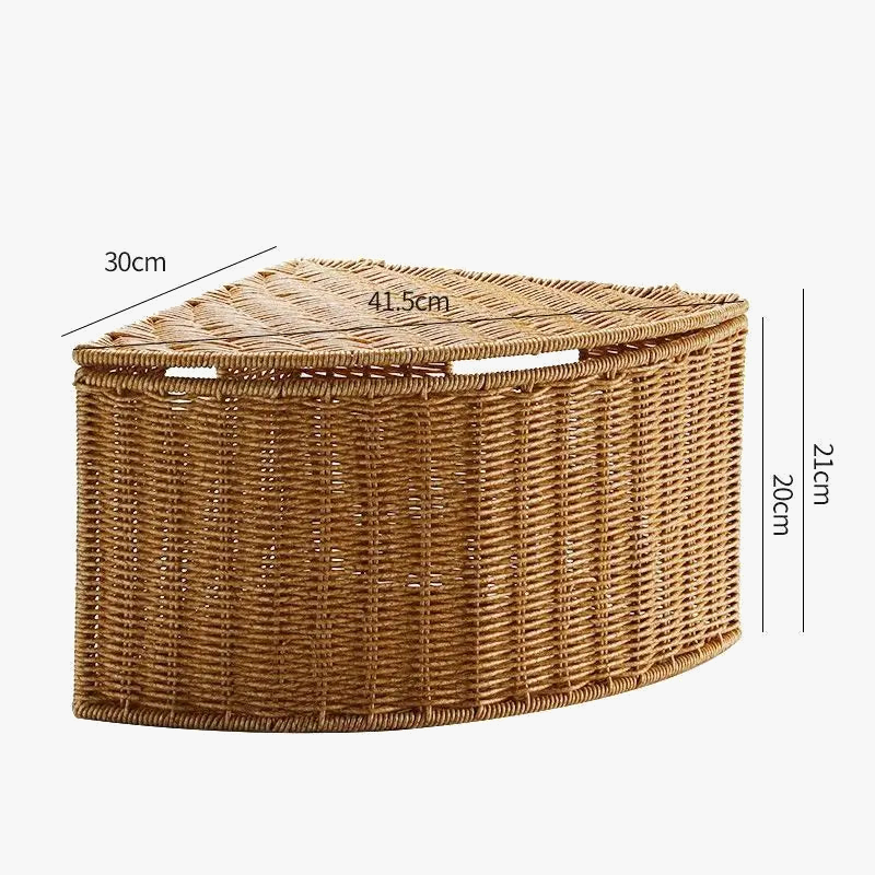 Woven dangle basket for linen and home storage - view 9