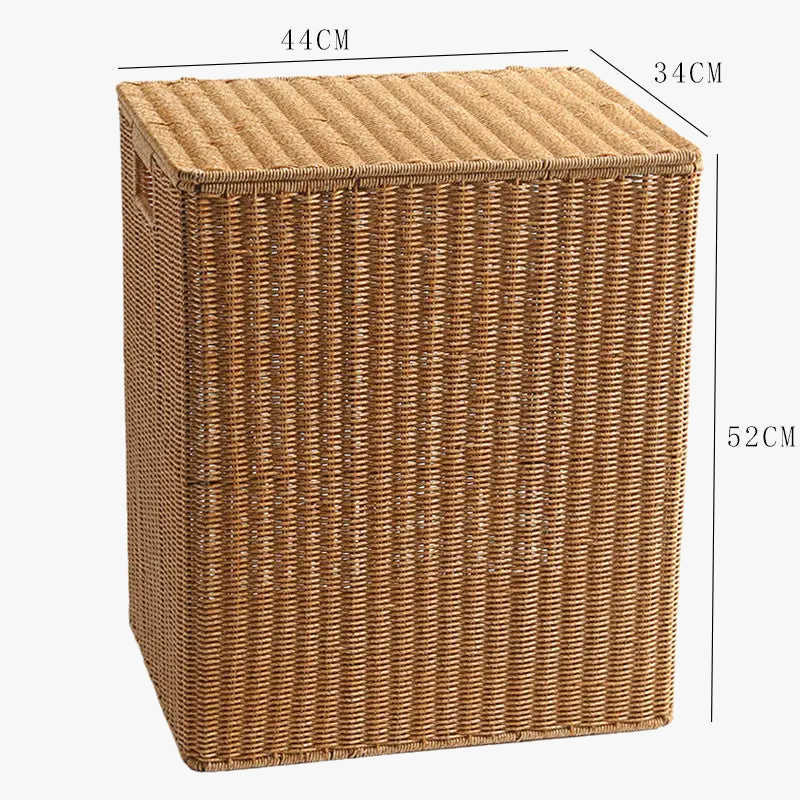Woven dangle basket for linen and home storage - view 10
