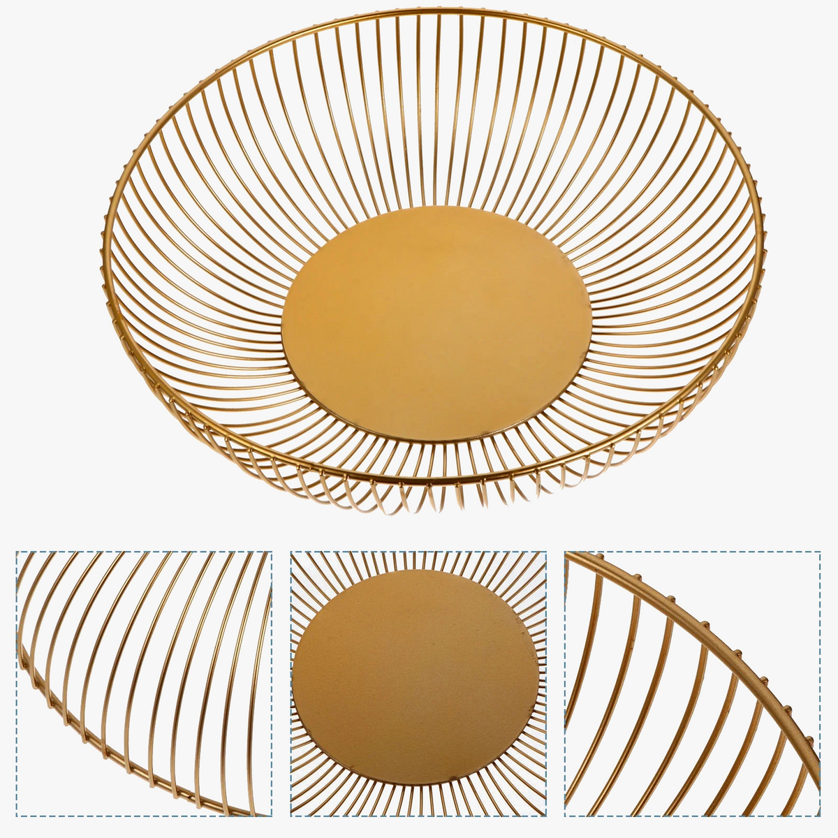 Wrought iron storage basket for rustic decor - view 2