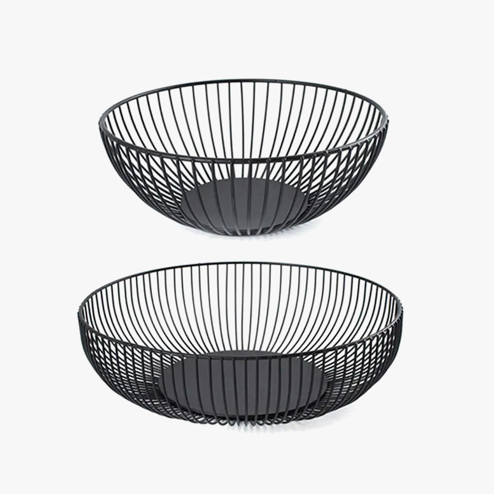 Iron storage basket for fruit and snacks - view 2