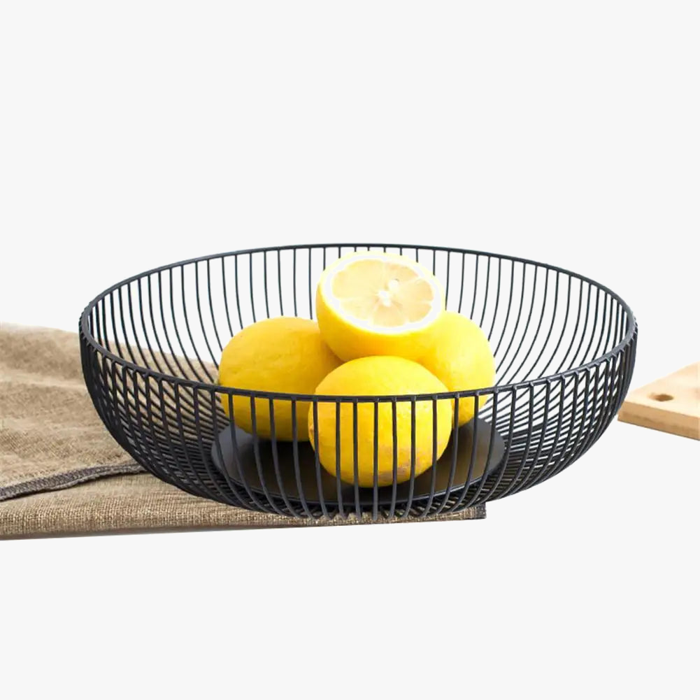 Iron storage basket for fruit and snacks - view 3